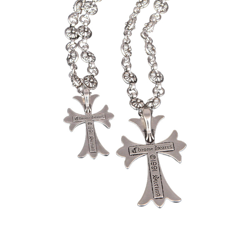 Unisex Gothic Cross Pendant Halskæde 6