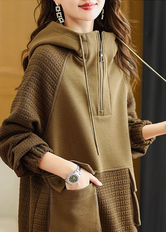 Unisex Hættetrøje med Patchwork Design 2