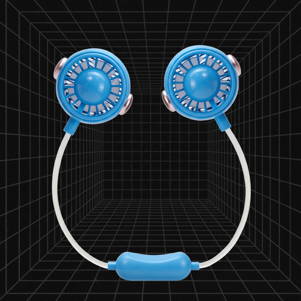 Unisex Halsbåret Ventilator Med Justerbar Luftstrøm 3