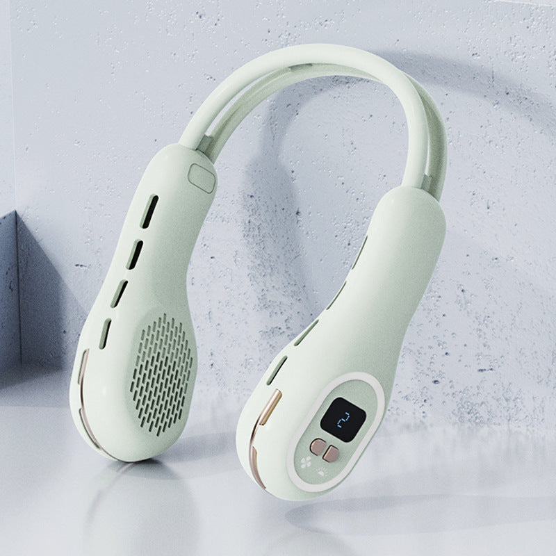 Unisex Halsventilator Bærbar Med LCD-Display og Stillegående Motor 0