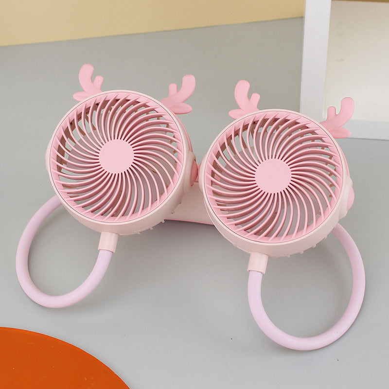 Unisex Halsventilator Bærbar med Fleksibel Svanehals og Genopladeligt Batteri 10