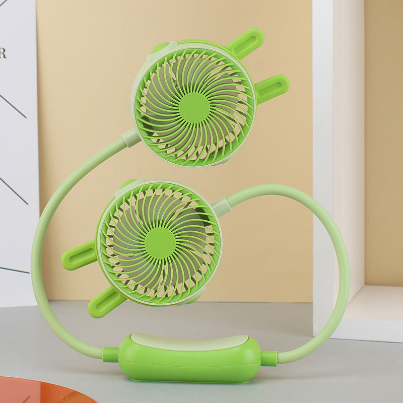 Unisex Halsventilator Bærbar med Fleksibel Svanehals og Genopladeligt Batteri 14