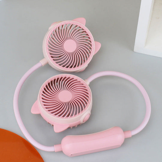 Unisex Halsventilator Bærbar med Fleksibel Svanehals og Genopladeligt Batteri 15