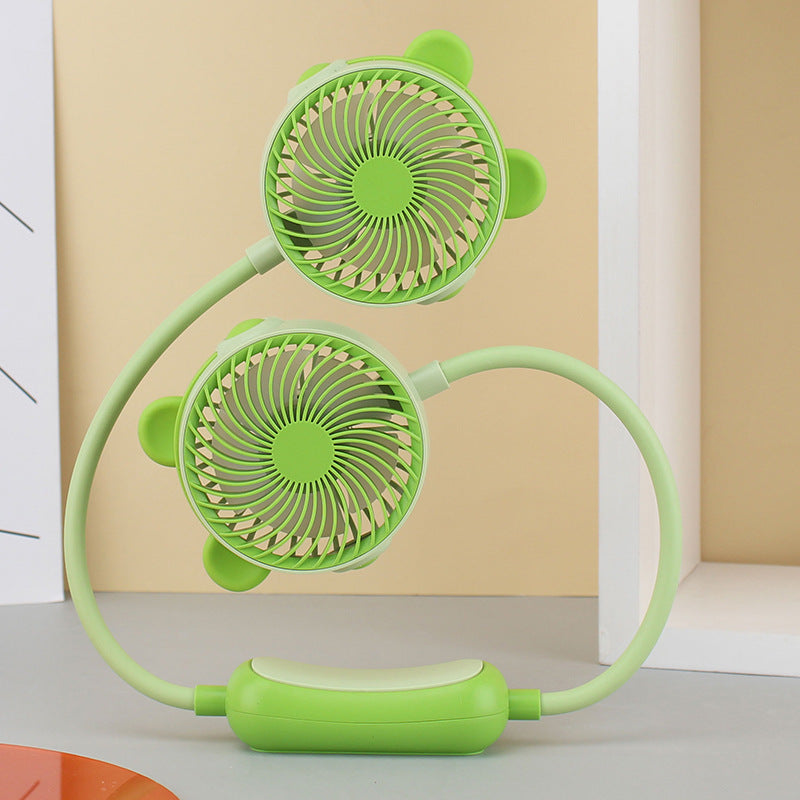 Unisex Halsventilator Dobbelthoved med Fleksibel Svanehals 12