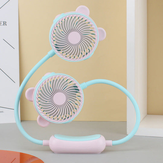 Unisex Halsventilator Dobbelthoved med Fleksibel Svanehals 17