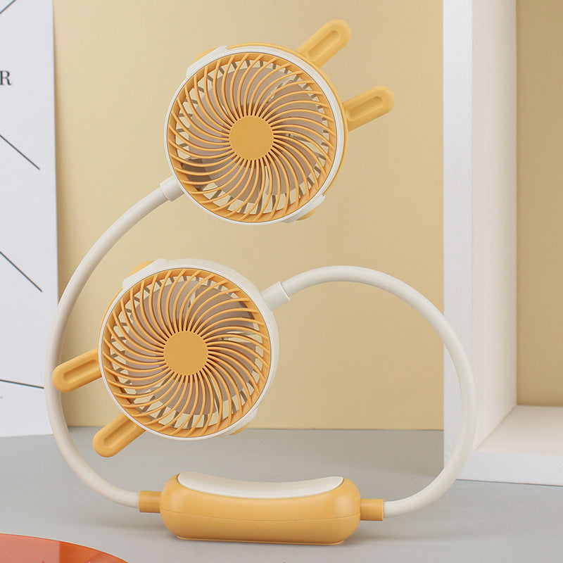Unisex Halsventilator Dobbelthoved med Fleksibel Svanehals 18
