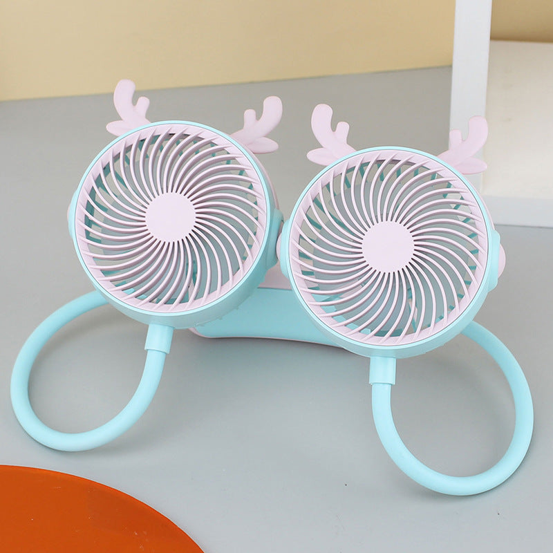Unisex Halsventilator Dobbelthoved med Fleksibel Svanehals 19