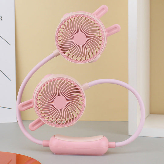 Unisex Halsventilator Dobbelthoved med Fleksibel Svanehals 20