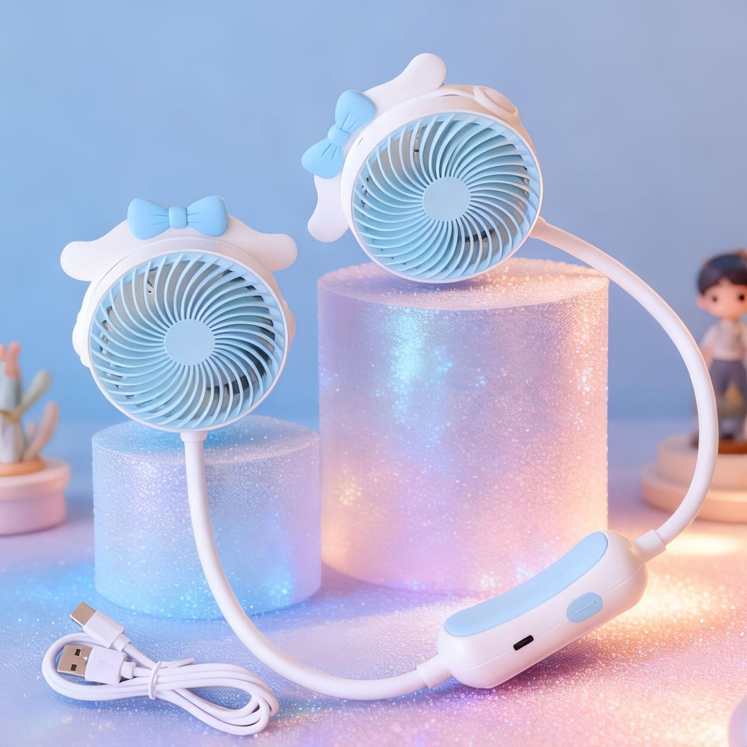Unisex Halsventilator Dobbelthoved med Fleksibel Svanehals 3