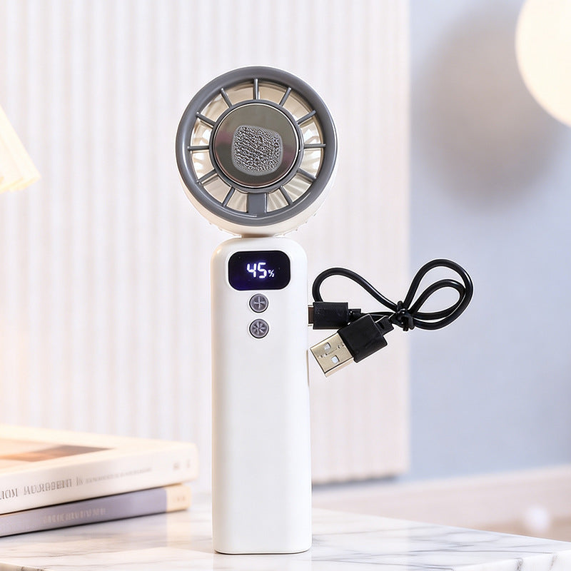 Unisex Håndholdt Ventilator med Digitalt Display og Justerbar Halsrem 2