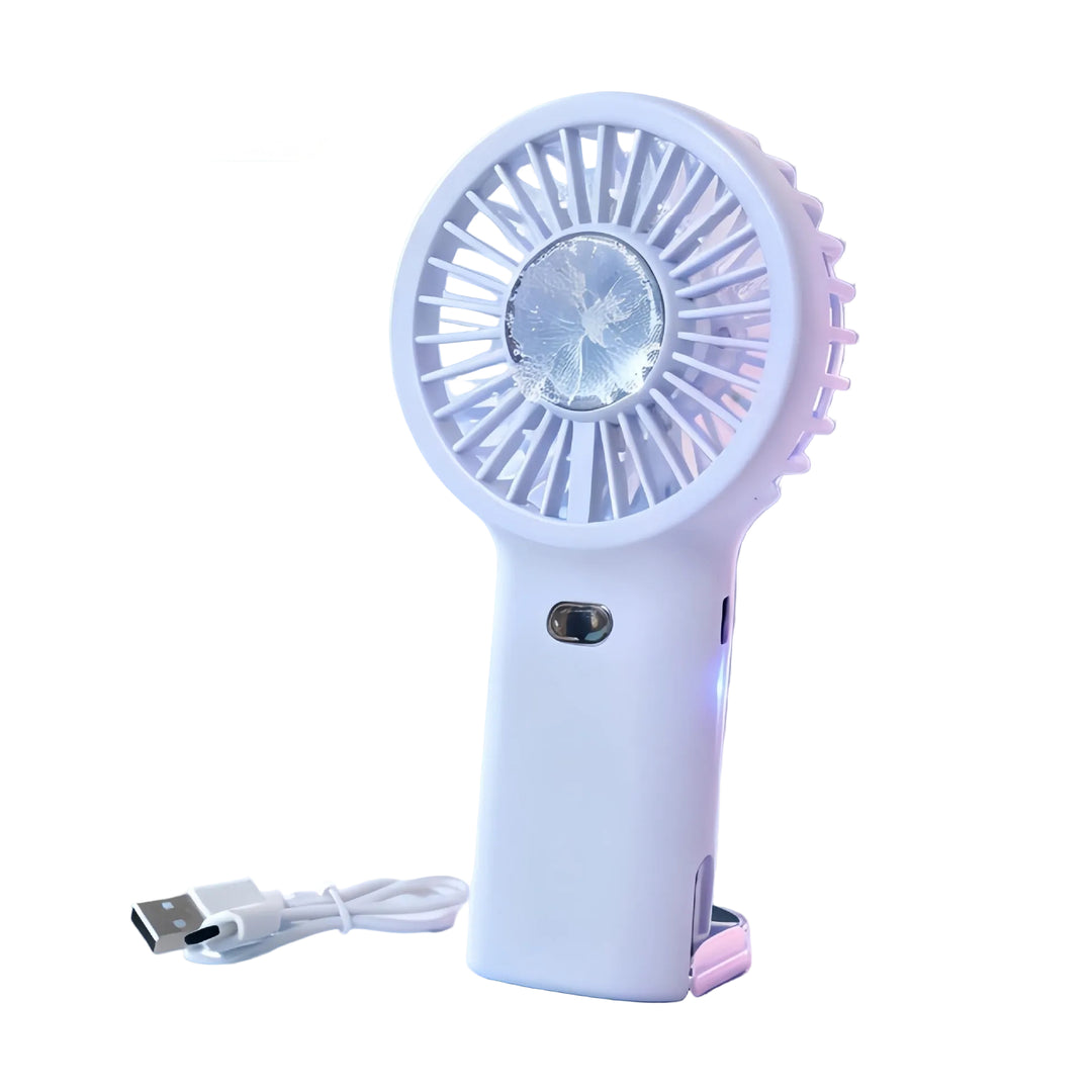 Unisex Håndventilator Bærbar med USB og Tågefunktion 0