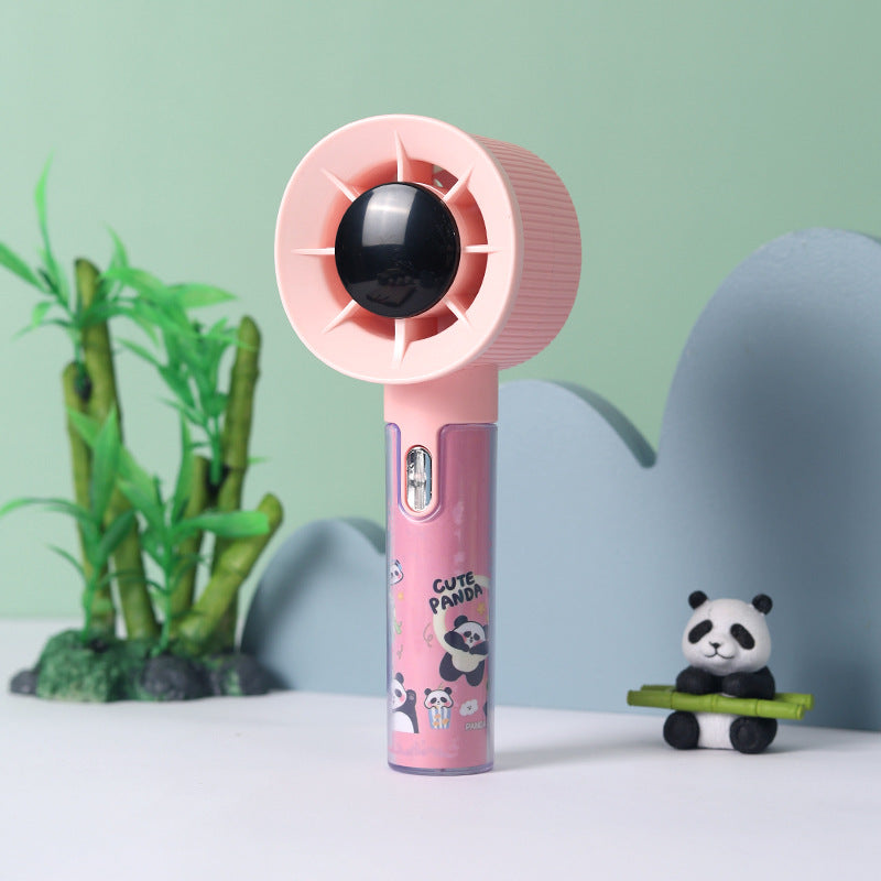 Unisex Håndventilator med Integreret Fugtbeholder og Panda Design 3