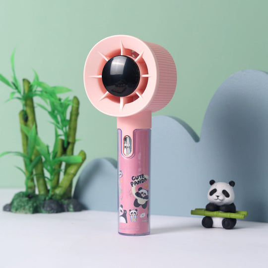 Unisex Håndventilator med Integreret Fugtbeholder og Panda Design 3