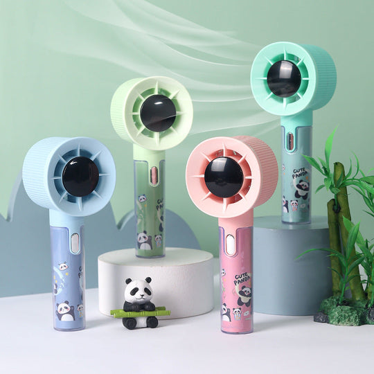 Unisex Håndventilator med Integreret Fugtbeholder og Panda Design 4