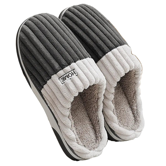 Unisex Hjemmesko Stribet Design Komfortabel Slip-On 0