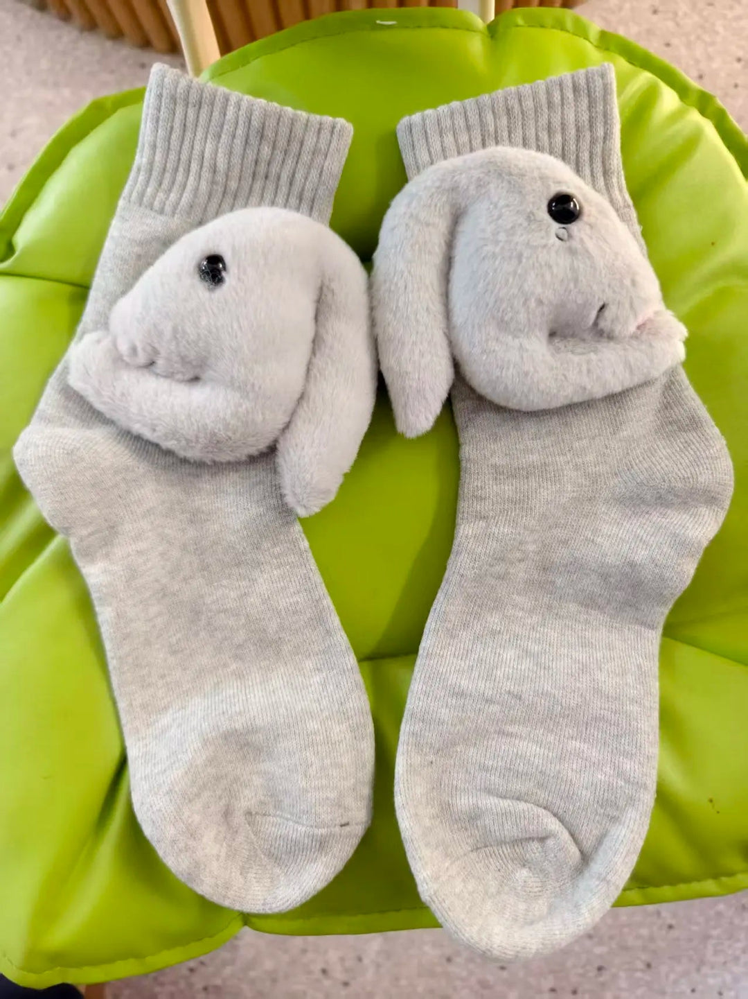 Unisex Hussokker med 3D Dyreaccent Komfortabel og Skridsikker Design 15
