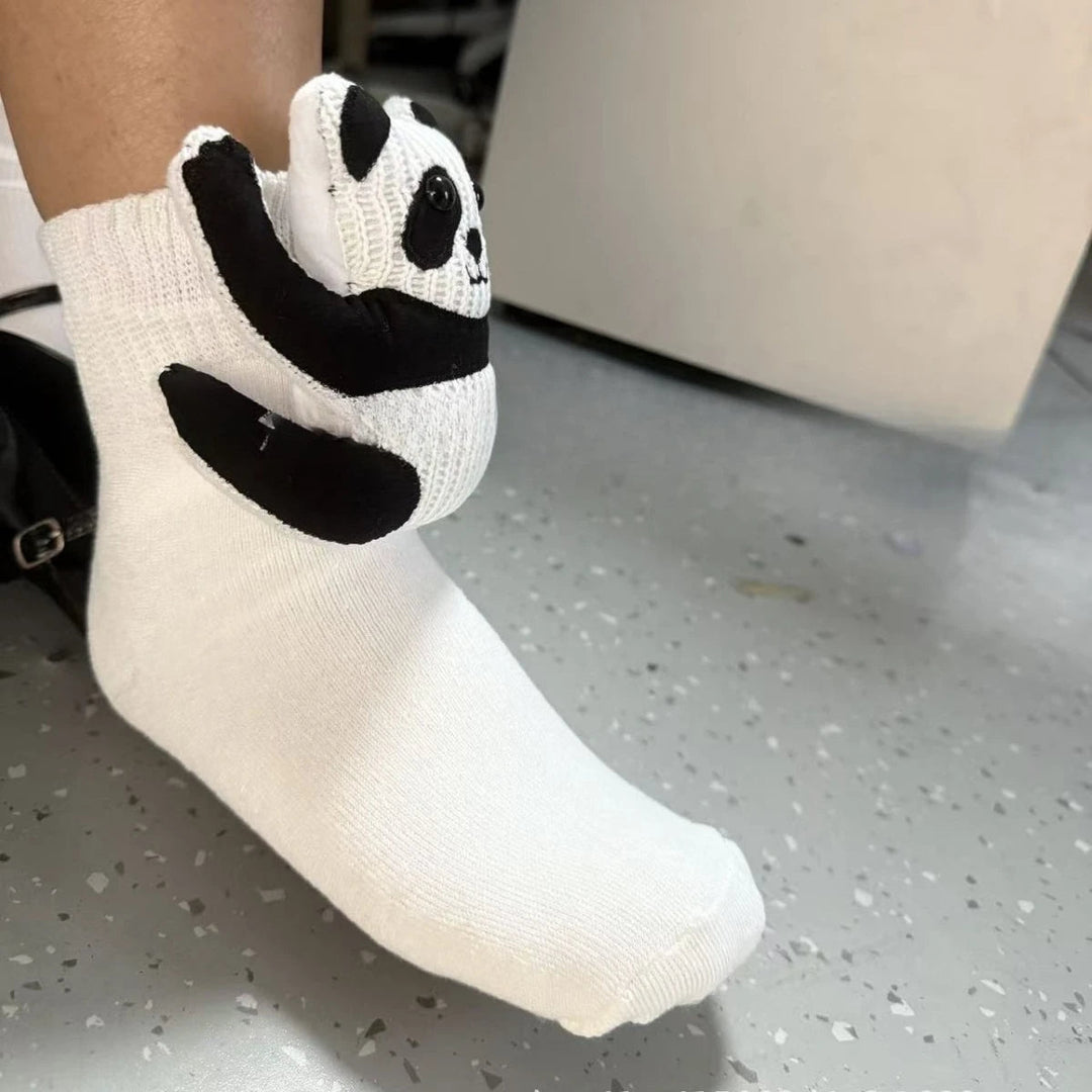 Unisex Hussokker med 3D Dyreaccent Komfortabel og Skridsikker Design 8
