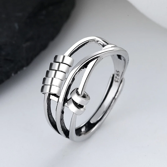 Unisex Justerbar Ring med Spinner Design 1