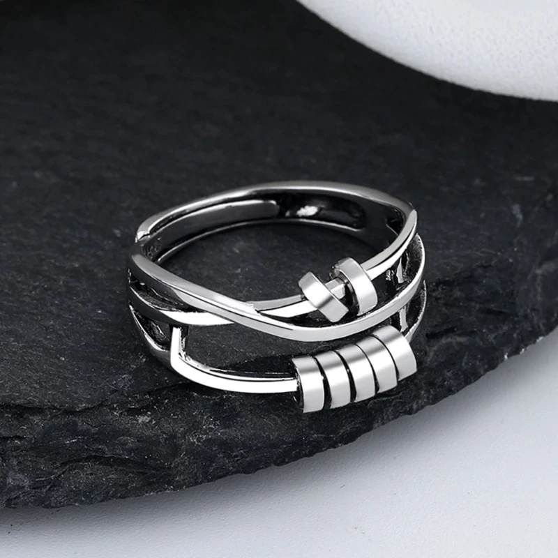Unisex Justerbar Ring med Spinner Design 2