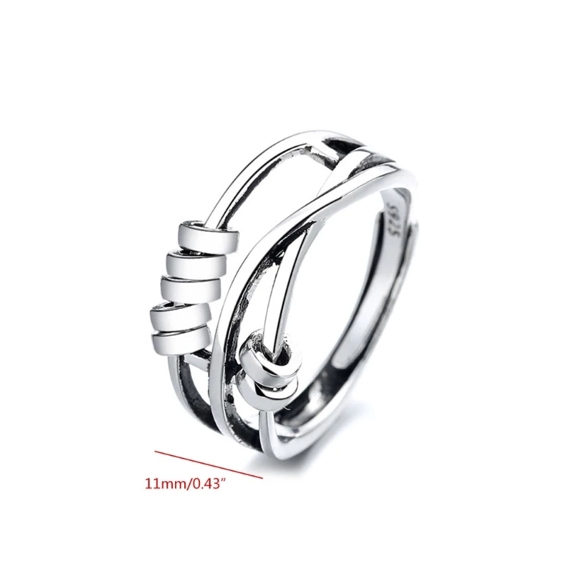 Unisex Justerbar Ring med Spinner Design 3