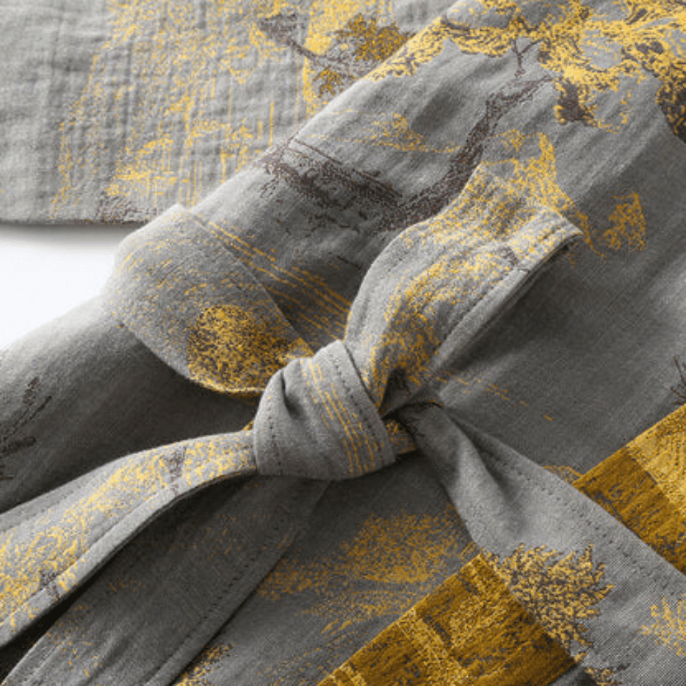 Unisex Kimono Badekåbe Retro Design til Afslapning og Spa 3
