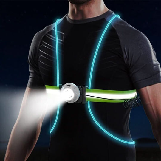 Unisex LED Sikkerhedsvest Justerbar til Udendørs Aktiviteter 1