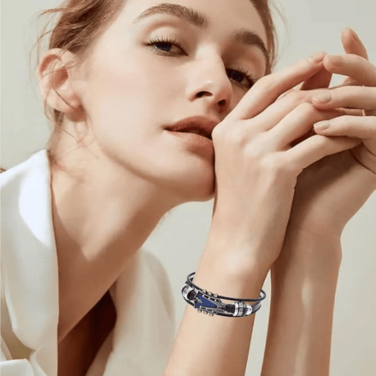 Unisex Læderarmbånd med Guitar-inspireret Design 2