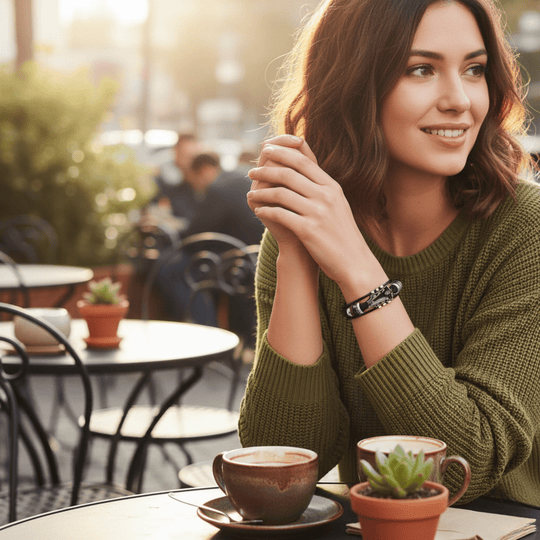 Unisex Læderarmbånd med Guitar-inspireret Design 3