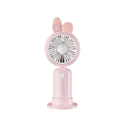 Unisex Mini Håndventilator Bærbar Med LED Lysring 2