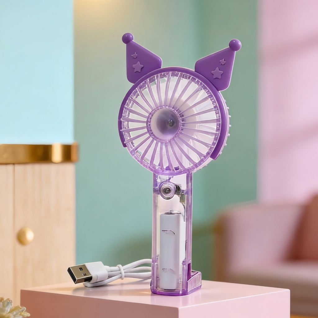 Unisex Mini Håndventilator USB Genopladelig Foldbar Stille Motor 16
