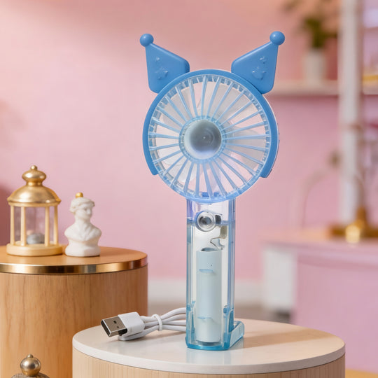 Unisex Mini Håndventilator USB Genopladelig Foldbar Stille Motor 17