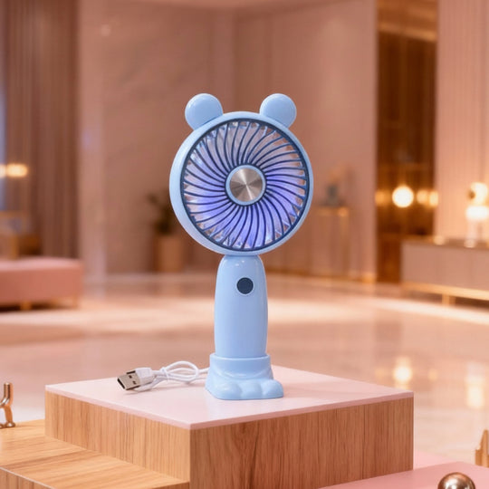 Unisex Mini Håndventilator USB Genopladelig Foldbar Stille Motor 20