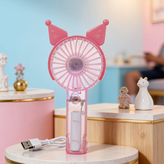 Unisex Mini Håndventilator USB Genopladelig Foldbar Stille Motor 7