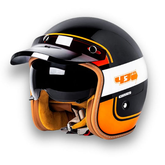 Unisex Motorcykelhjelm Klassisk Stil 11