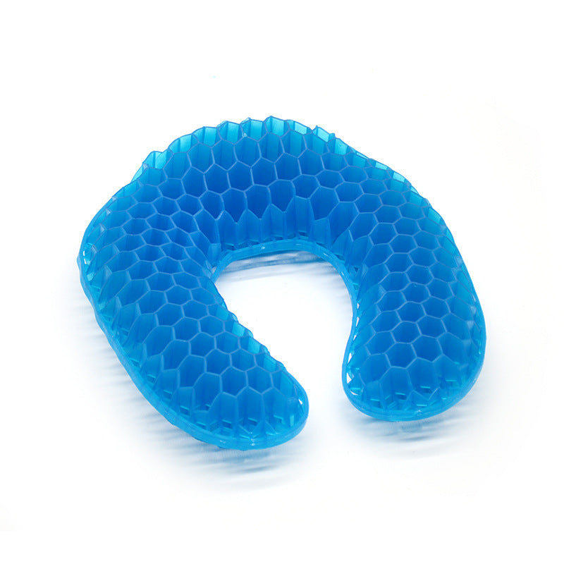 Unisex Nakkepude U-formet med Gel og Honeycomb Struktur 1