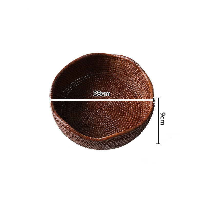 Unisex Opbevaringskurv Stilig Design 28 cm Diameter 9 cm Højde 0