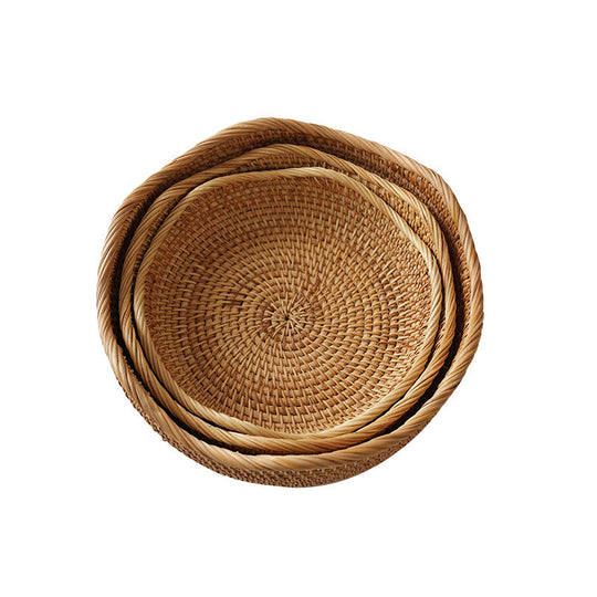 Unisex Opbevaringskurv Stilig Design 28 cm Diameter 9 cm Højde 3
