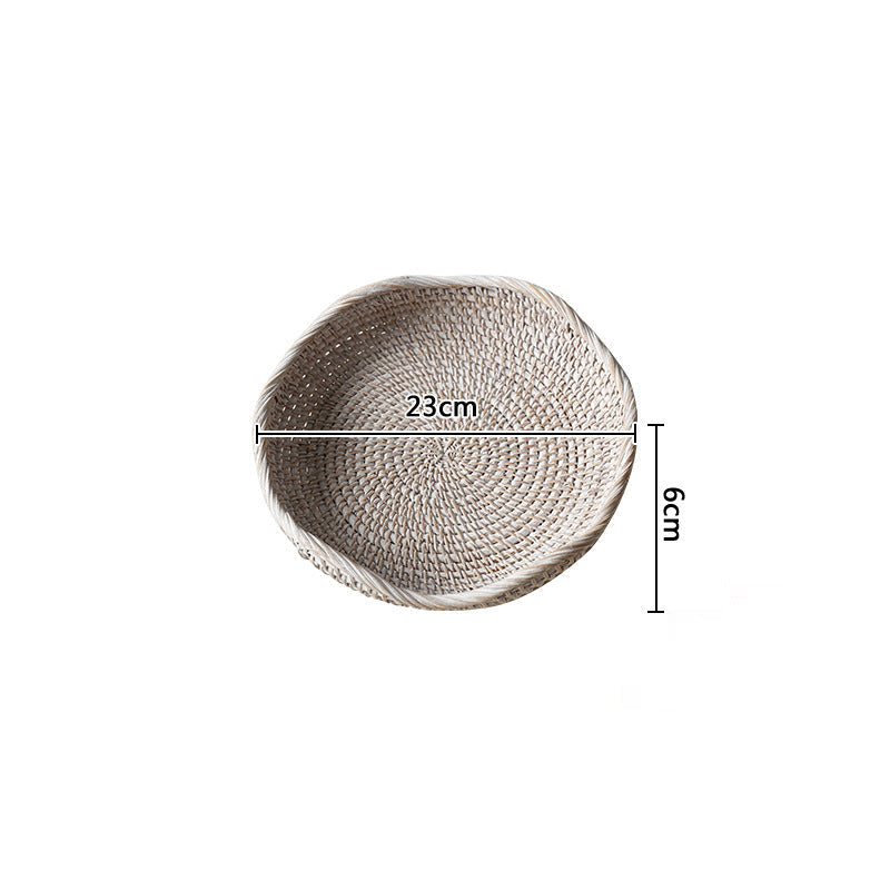 Unisex Opbevaringskurv Stilig Design 28 cm Diameter 9 cm Højde 4