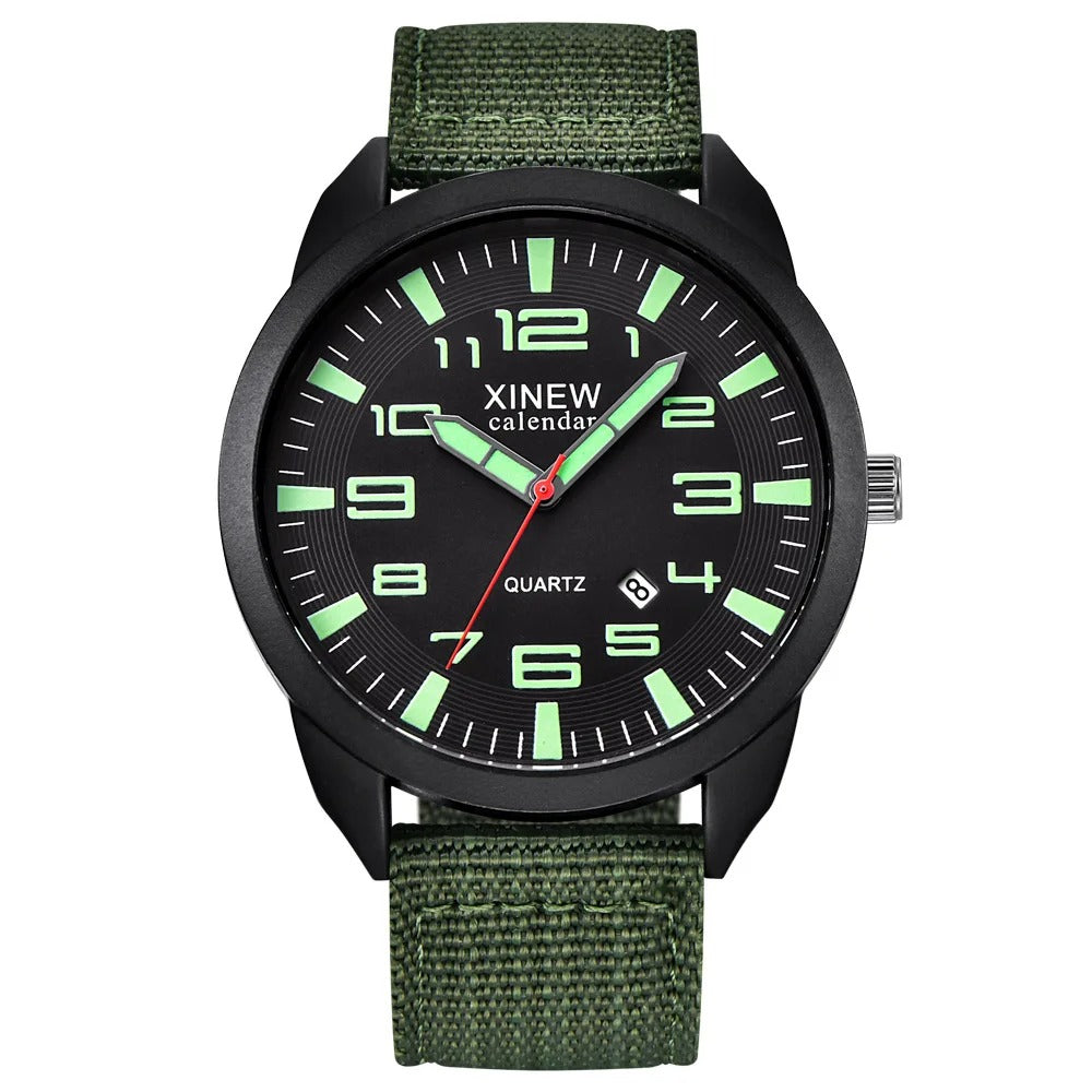 Unisex Quartz Ur med Lysende Skive og Kalenderfunktion 2