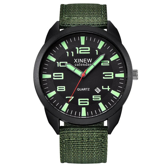 Unisex Quartz Ur med Lysende Skive og Kalenderfunktion 2