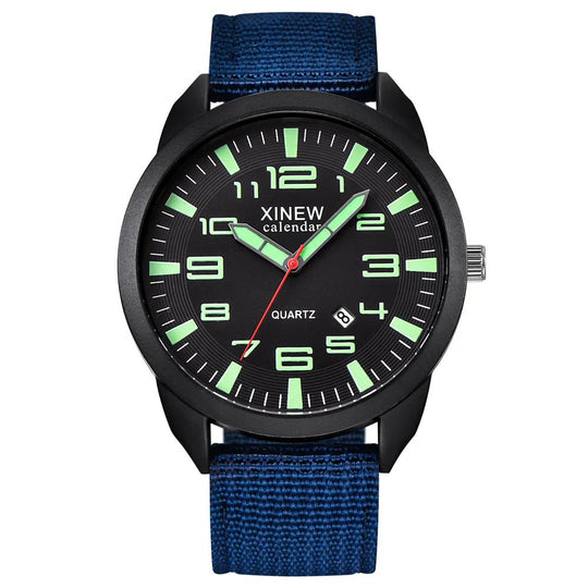 Unisex Quartz Ur med Lysende Skive og Kalenderfunktion 4