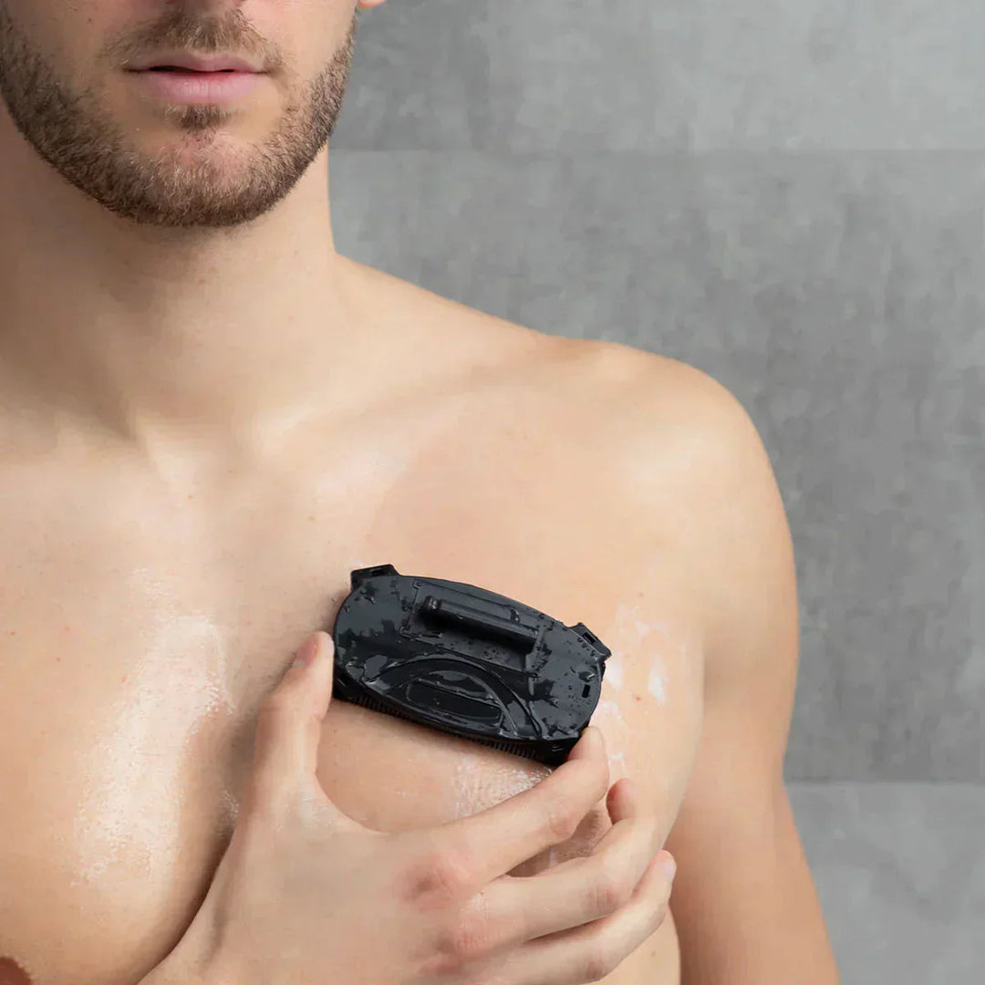 Unisex Rygbarberingsværktøj med Langt Håndtag og Dobbeltknive 3