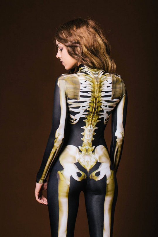 Unisex Skelet Kostume GlowInTheDark 2