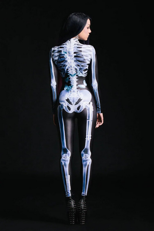 Unisex Skelet Kostume GlowInTheDark 4