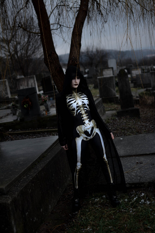 Unisex Skelet Kostume GlowInTheDark 6