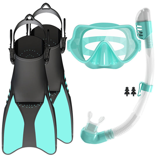 Unisex Snorkelsæt med Ergonomisk Dykkermaske og Finner til Snorkling 10
