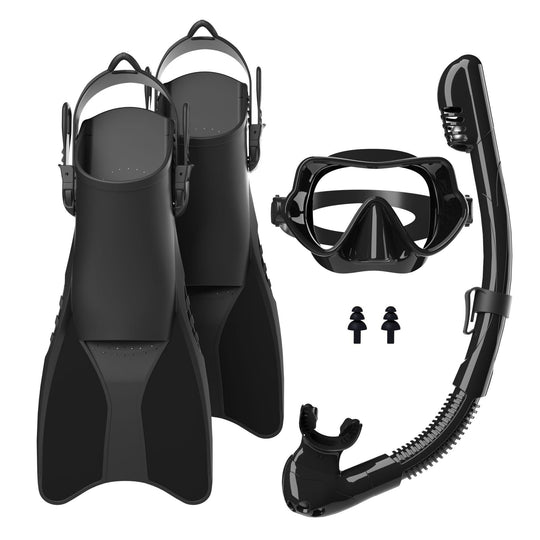Unisex Snorkelsæt med Ergonomisk Dykkermaske og Finner til Snorkling 2