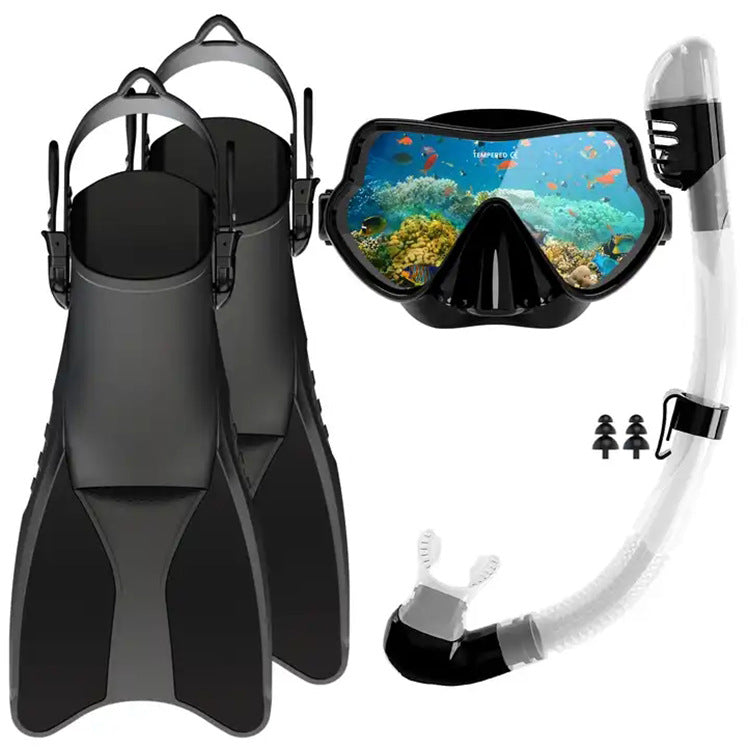 Unisex Snorkelsæt med Ergonomisk Dykkermaske og Finner til Snorkling 5
