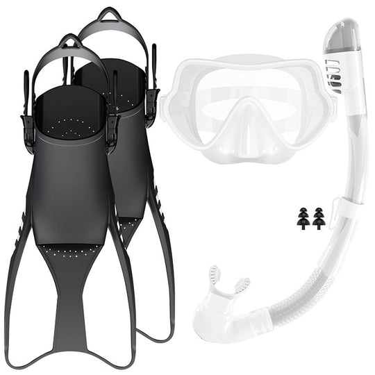 Unisex Snorkelsæt med Ergonomisk Dykkermaske og Finner til Snorkling 8