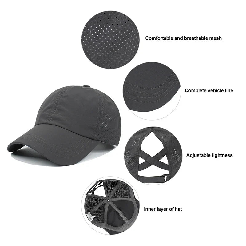 Unisex Sports Baseballkasket med Justerbart Design 4